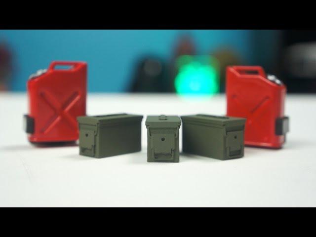 RC Scale Accessories: Integy Jerry Cans & DSPro Ammo Cans