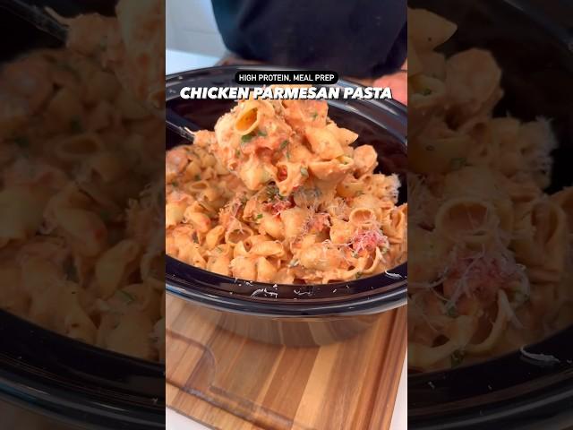 Macro-Friendly, High Protein Chicken Parmesan Pasta #shorts