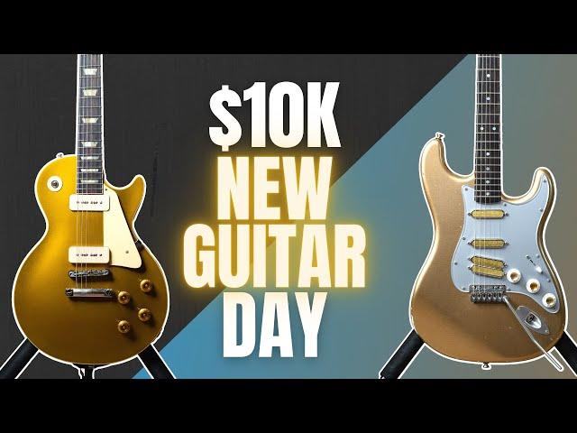 $10k New Guitar Day! // Double-Gold Edition // Gibson '56 Les Paul & Shelton SkyFlite IV