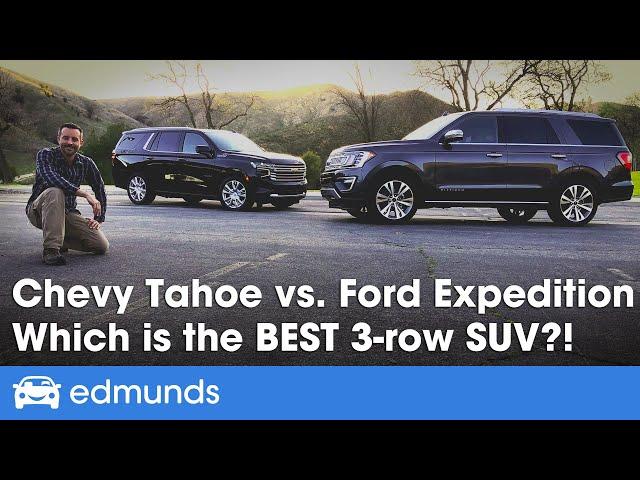 2021 Chevy Tahoe vs. Ford Expedition | Full-Size 3-Row Family SUV Comparison Test