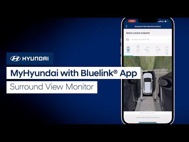 MyHyundai with Bluelink®  App: Surround View Monitor | Bluelink | Hyundai