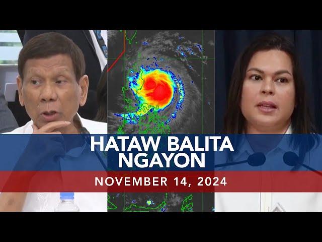 UNTV: Hataw Balita Ngayon | November 14, 2024