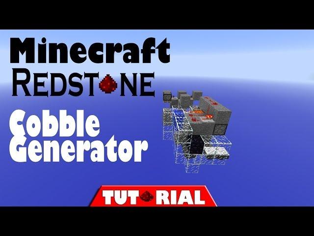 Minecraft: Redstone;; Cobble Generator