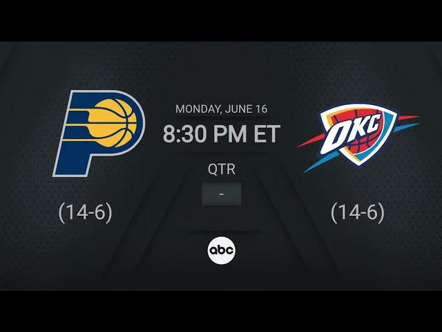 Indiana Pacers vs Oklahoma City Thunder Game 5 | #NBAFinals presented by YouTube TV Live Scoreboard