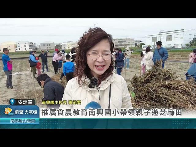 1131216推廣食農教育南興國小帶領親子遊芝麻田