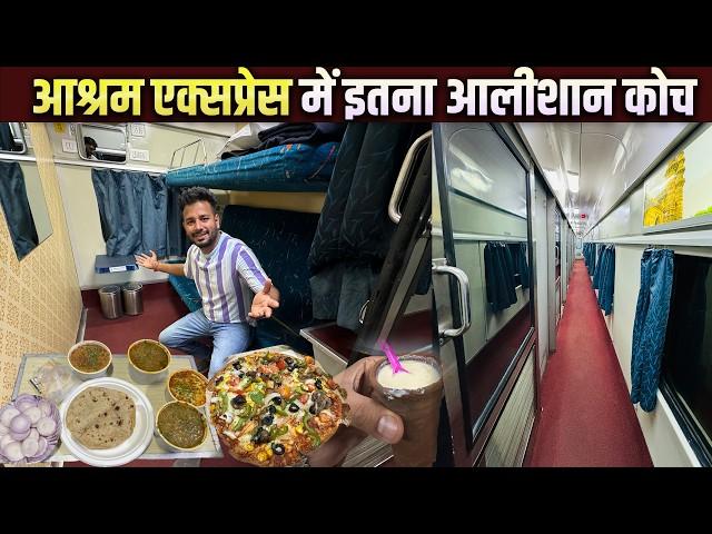 12915 Ashram Express first ac Journey with IRCTC food / DOMINOZ PIZZA Review