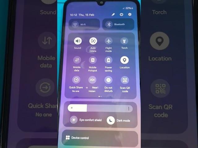 SAMSUNG A05 NEW UPDATE NOTIFICATION PANEL