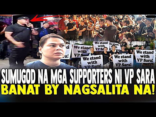 NAGSALITA NA SI BANAT BY AT MGA SUPORTERS NI VP SARA SUMUGOD NA SA HOSPITAL HINDI BINALITA NG MEDIA