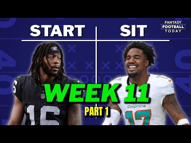 Week 11 Starts & Sits Part 1: WINNING Lineup Tips & Players to AVOID | 2024 Fantasy Football Advice