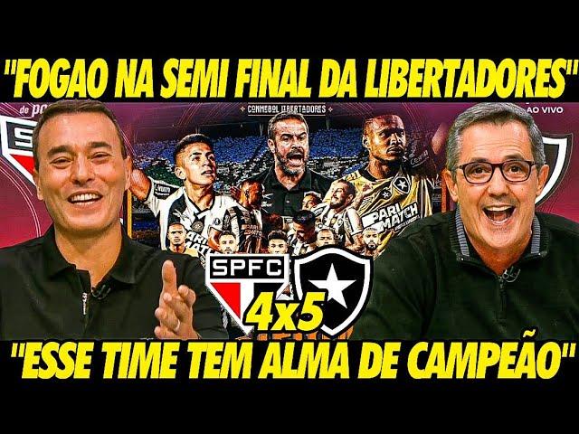 "FOGÃO na SEMI da LIBERTA" MÍDIA FICA LOUCA COM CLASSIFICAÇÃO HISTÓRICA do BOTAFOGO na LIBERTADORES