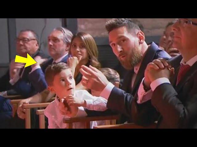 Look at what Mateo Messi did during Golden Shoe Ceremony | MrMatador