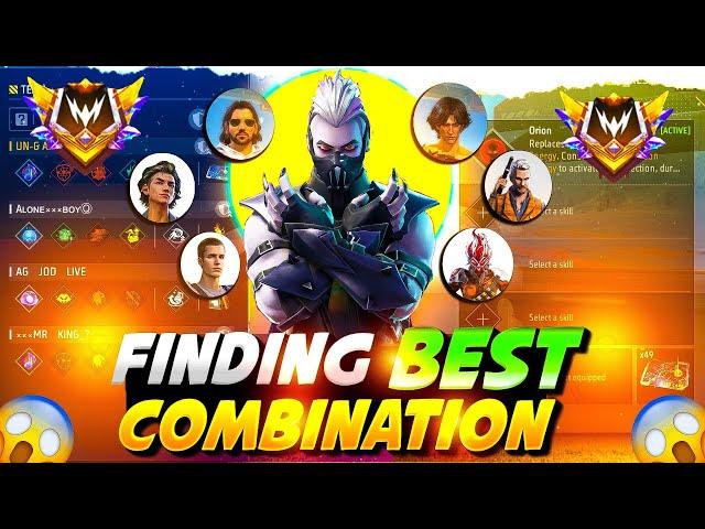 Finding Best character combination for cs rank  | How To Win Every cs rank With Random Players