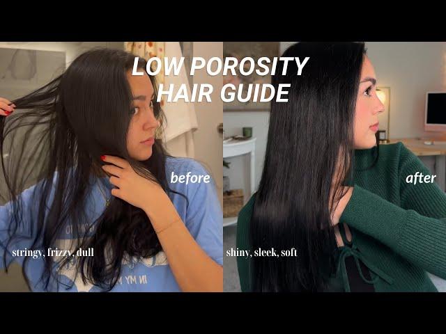 the ONLY guide you'll need for low porosity hair! - products, blowout, wavy hair routine