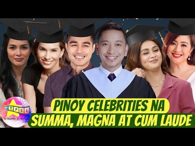 Pinoy Celebrities na SUMMA, MAGNA at CUM LAUDE