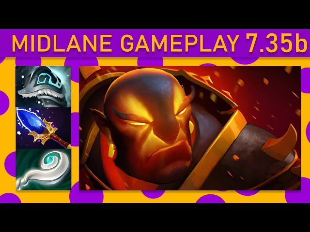 Ember Spirit 80% Kill participation! Mid Gameplay 7.35b - Dota 2 Top MMR