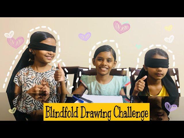 Drawing Challenge | Blindfold | Funny Drawings