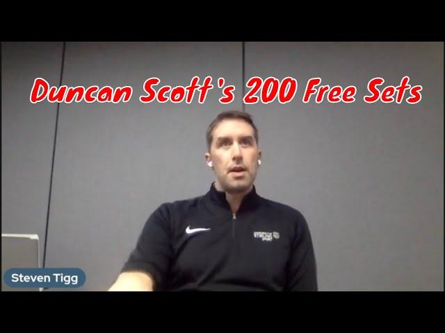 Duncan Scott's 200 Free Swim Sets