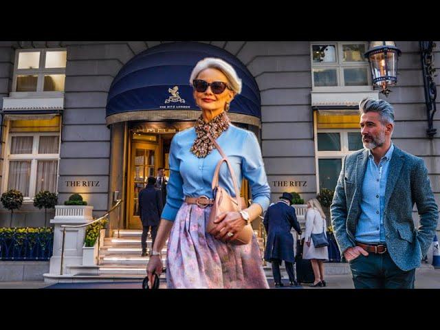 Elegance at Any Age: London's Over 50, 60, 70 Street Fashion 