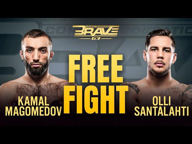 Kamal Magomedov vs Olli Santalahti | Full Fight | BRAVE CF 89