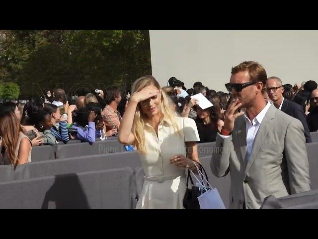 Pierre Casiraghi & Beatrice Borromeo @ Paris Fashion Week  september 2023 show Dior