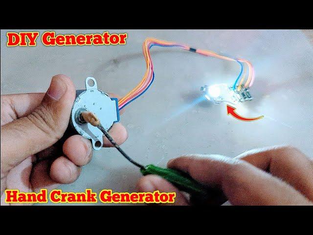 DIY Powerful Generator using Stepper Motor!