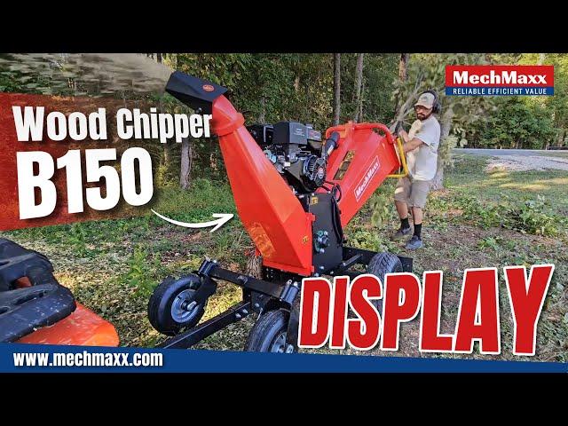 How to Use Mechmaxx 6 inch DUCAR E-Start 420cc 15hp Gas Powered 4 - Wheel Drum Wood Chipper B150