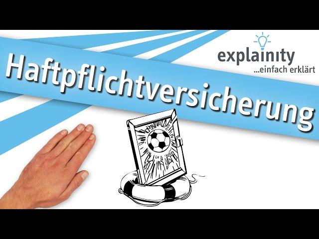 Die Haftpflichtversicherung einfach erklärt (explainity® Erklärvideo)