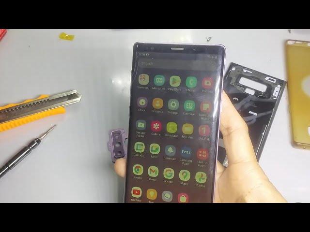 what is a problem on Samsung galaxy note 9 display.