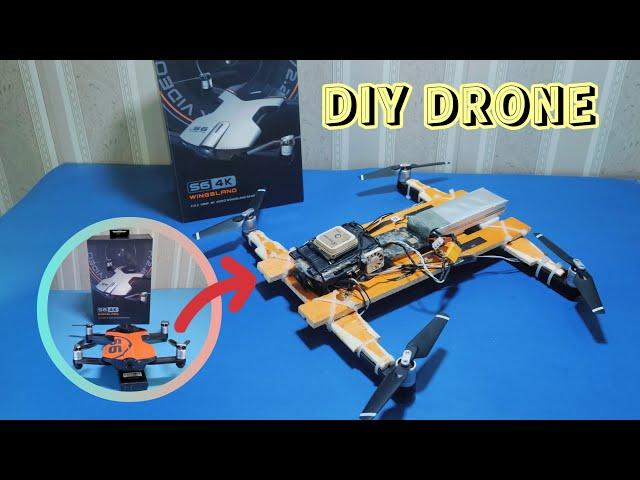 DIY drone making ( wingsland s6 4k foldable camera drone Teardown and rebuild )