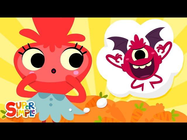 There's A Monster In My Tummy | Super Simple Songs