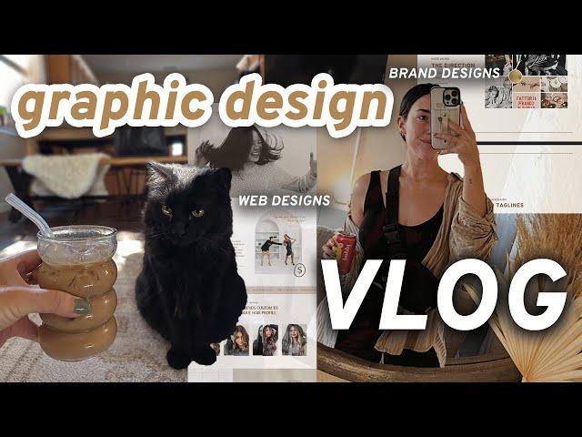 GRAPHIC DESIGNER VLOG | website design clients and more