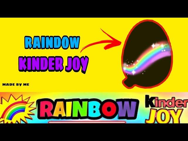 FIRST LOOK - Rainbow Kinder Joy surprise egg !! - Fun with Snackiya -1