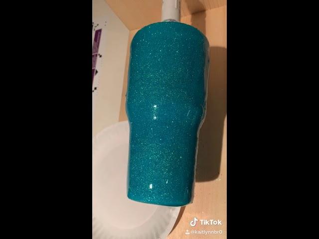 Beautiful teal thermal tumbler by Kreative Kreations