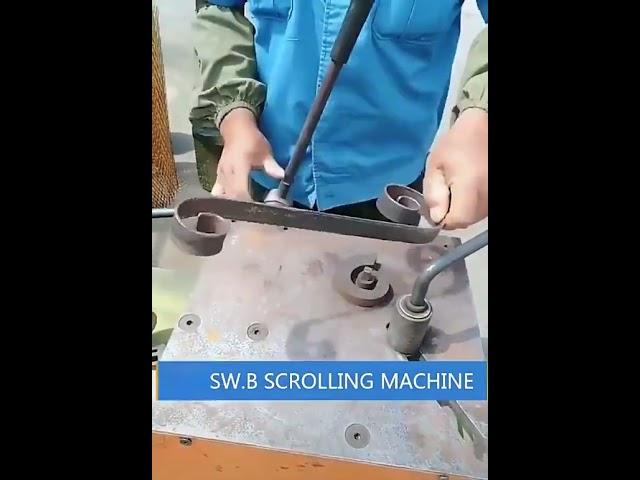 manual scroll bending wrought iron machine