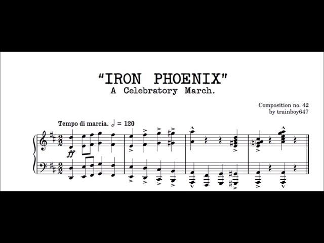 Iron Phoenix, original composition by trainboy647 (2024, March piano)