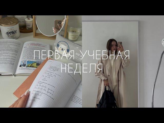 ПЕРВАЯ УЧЕБНАЯ НЕДЕЛЯ - vlog