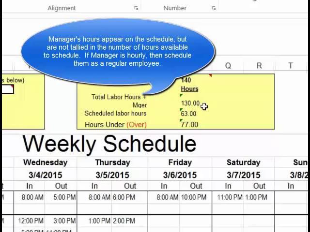 Make Employee Schedules in Microsoft Excel