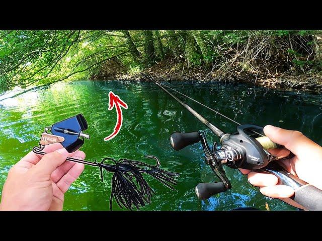 I'm fishing a secret spot with these fearsome new lures!