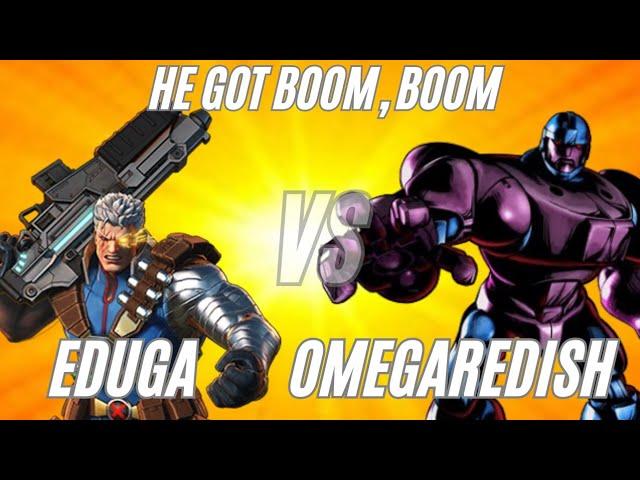 MvC2: Eduga (Team Scrub) vs Omegaredish (Combofiend) - He Got Boom Boom! [PC/Steam/Ranked]