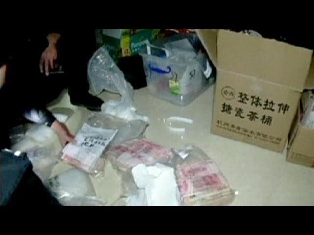 Chinese crystal meth production village busted