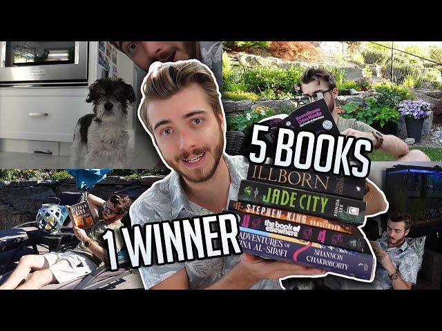 READING VLOG | reading a chapter from 5 different books & choosing a winner