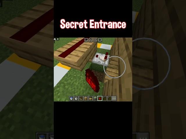 Secret Entrance #minecraftpe #mcpehindi #minecraftbuilding #minecraft#gaming #SkyezFK