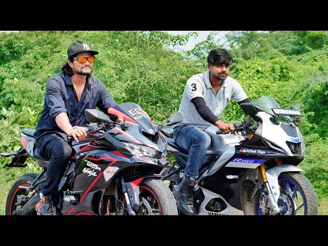 Kawasaki Zx25R Vs Yamaha R15M | Long Race | Beast hai ye to️