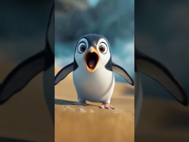 The penguin’s secret plan #cuteanimals #animalrescue #catshorts #shorts