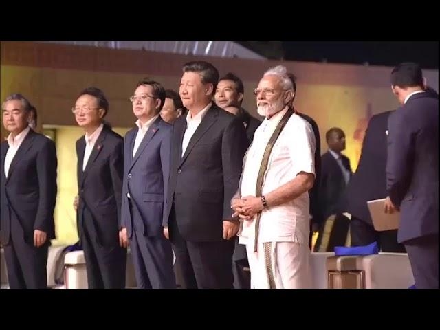 PM Modi and Chinese President Xi Jinping attend cultural programme at Shore Temple in Mamallapuram