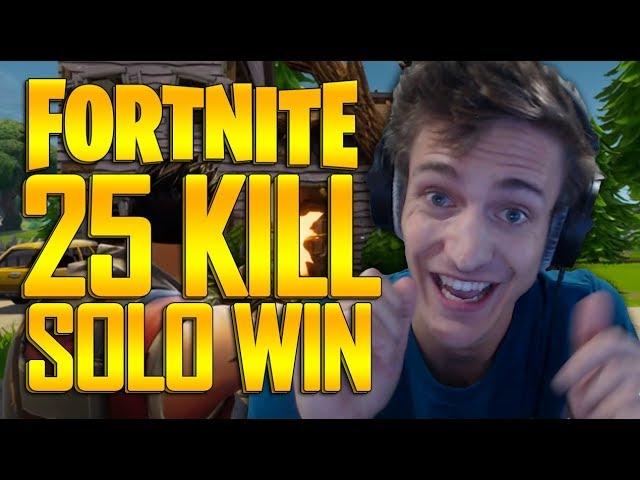 INSANE 25 Kill Solo Win - Fortnite Battle Royale Gameplay - Ninja