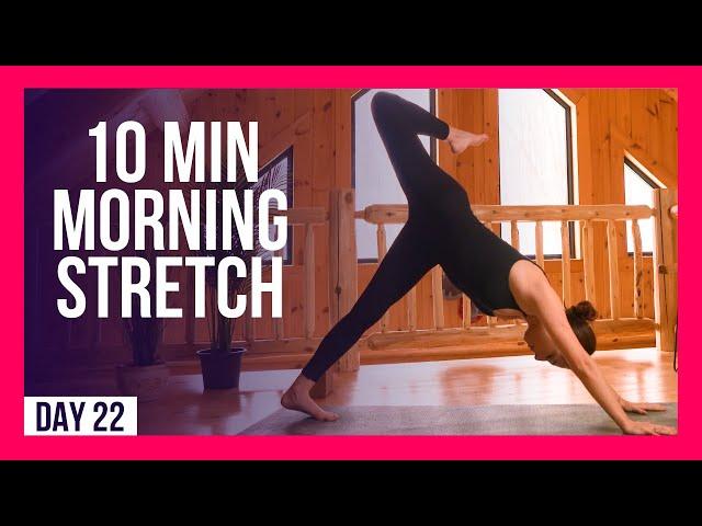 10 min Morning Yoga Stretch for Energy – Day #22 (10 MIN YOGA STRETCH)