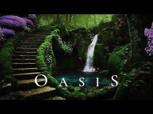 OASIS | Calm Running Water Ambient Music - Ethereal Meditative Deep Relaxing Soundscape