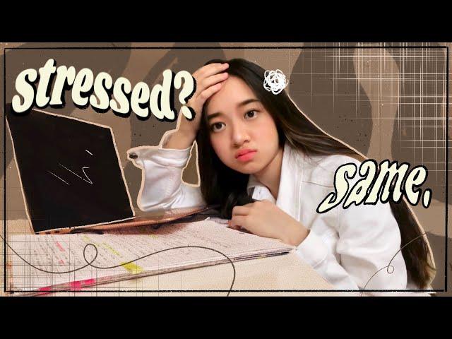 how to NOT FEEL SO STRESSED when STUDYING till you feel like crying 