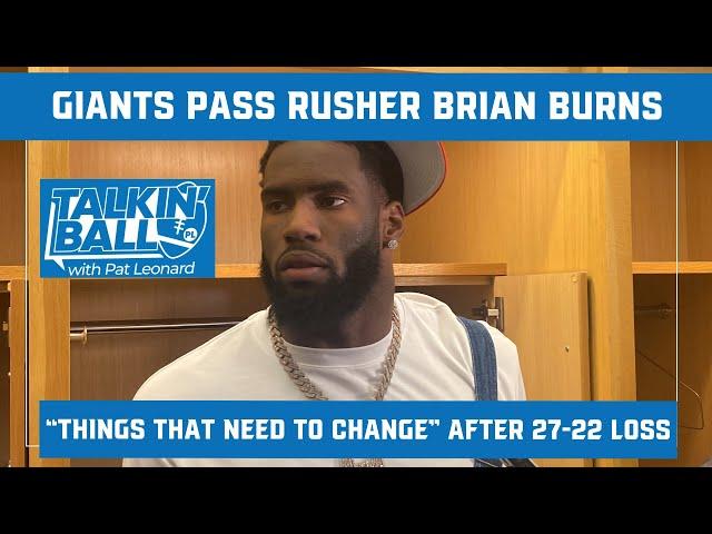 Giants’ Brian Burns & Dexter Lawrence discussed ‘things that need to change’ after Commanders loss